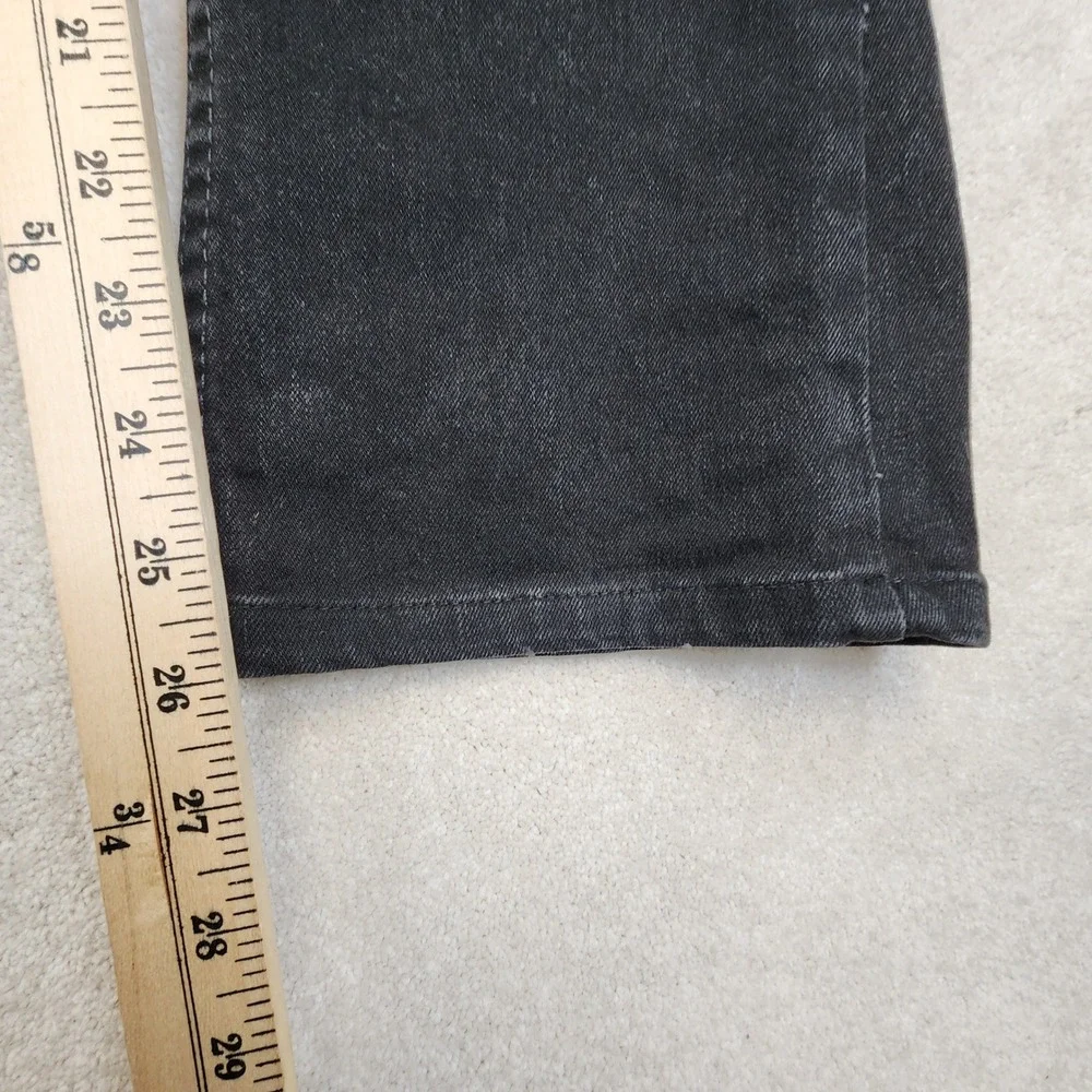 Levis 527 Slim Bootcut Mens 31X30 (Fits as 31x26) Black Denim Jeans Faded Grunge